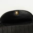 Chanel Diana Black Vertical Quilted Lambskin Single Flap Bag With 24K Gold-Plated Hardware