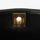 Chanel Diana Black Vertical Quilted Lambskin Single Flap Bag With 24K Gold-Plated Hardware