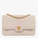 Chanel Diana Quilted Lambskin Vintage Medium Flap Bag With 24K Gold-Plated Hardware