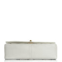 Chanel Diana White Quilted Lambskin Vintage Medium Flap Bag With 24K Gold-Plated Hardware