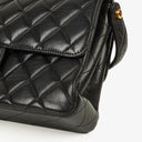 Chanel Double-Sided Flap Bag Black Lambskin 24k Gold-Plated Hardware
