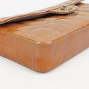 Chanel East West Patent Leather Chocolate Bar Flap Bag