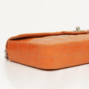 Chanel East West Patent Leather Chocolate Bar Flap Bag