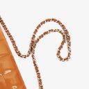 Chanel East West Patent Leather Chocolate Bar Flap Bag