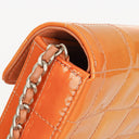 Chanel East West Patent Leather Chocolate Bar Flap Bag
