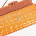 Chanel East West Patent Leather Chocolate Bar Flap Bag