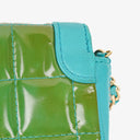 Chanel East West Patent Leather Chocolate Bar Flap Bag