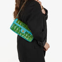 Chanel East West Patent Leather Chocolate Bar Flap Bag