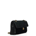 Chanel East West Pony Hair Velvet Chocolate Bar Flap Bag With Gold - Tone Hardware