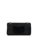 Chanel East West Pony Hair Velvet Chocolate Bar Flap Bag With Gold - Tone Hardware