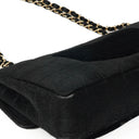 Chanel East West Pony Hair Velvet Chocolate Bar Flap Bag With Gold - Tone Hardware
