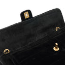 Chanel East West Pony Hair Velvet Chocolate Bar Flap Bag With Gold - Tone Hardware