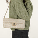 Chanel East West Travel Line Chocolate Bar Flap Bag