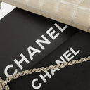 Chanel East West Travel Line Chocolate Bar Flap Bag