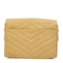 Chanel Envelope Beige Chevron Quilted Crossbody Bag With 24K Gold-Plated Hardware