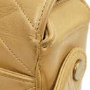 Chanel Envelope Beige Chevron Quilted Crossbody Bag With 24K Gold-Plated Hardware