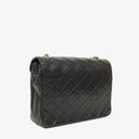 Chanel Envelope Flap Bag Black Quilted Lambskin With 24K Gold-Plated Hardware