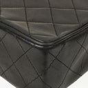 Chanel Envelope Flap Bag Black Quilted Lambskin With 24K Gold-Plated Hardware