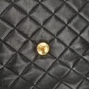 Chanel Envelope Flap Bag Black Quilted Lambskin With 24K Gold-Plated Hardware