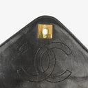 Chanel Envelope Flap Bag Black Quilted Lambskin With 24K Gold-Plated Hardware