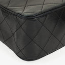 Chanel Envelope Flap Bag Black Quilted Lambskin With 24K Gold-Plated Hardware