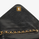 Chanel Envelope Flap Bag Black Quilted Lambskin With 24K Gold-Plated Hardware