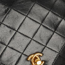 Chanel Envelope Flap Bag Black Quilted Lambskin With 24K Gold-Plated Hardware
