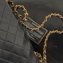 Chanel Envelope Flap Bag Black Quilted Lambskin With 24K Gold-Plated Hardware