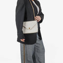 Chanel Envelope Flap Bag White Quilted Lambskin With 24K Gold-Plated Hardware