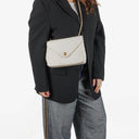 Chanel Envelope Flap Bag White Quilted Lambskin With 24K Gold-Plated Hardware