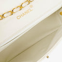 Chanel Envelope Flap Bag White Quilted Lambskin With 24K Gold-Plated Hardware