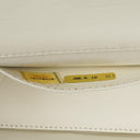 Chanel Evening Star East West White Quilted Patent Leather Flap Bag