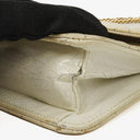Chanel Evening Star East West White Quilted Patent Leather Flap Bag