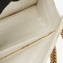 Chanel Evening Star East West White Quilted Patent Leather Flap Bag