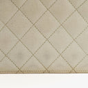 Chanel Evening Star East West White Quilted Patent Leather Flap Bag