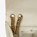 Chanel Evening Star East West White Quilted Patent Leather Flap Bag
