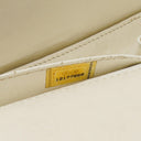 Chanel Evening Star East West White Quilted Patent Leather Flap Bag