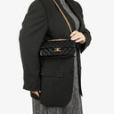 Chanel Evening Star Quilted Glitter Patent East West Flap Bag