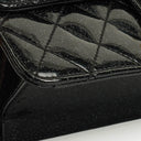Chanel Evening Star Quilted Glitter Patent East West Flap Bag