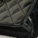 Chanel Evening Star Quilted Glitter Patent East West Flap Bag