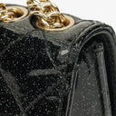 Chanel Evening Star Quilted Glitter Patent East West Flap Bag