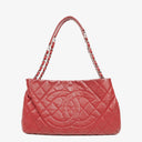 Chanel Expandable Zip Caviar Quilted Shoulder Bag