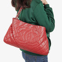 Chanel Expandable Zip Caviar Quilted Shoulder Bag