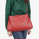 Chanel Expandable Zip Caviar Quilted Shoulder Bag