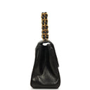 Chanel Flap Bag In Black Quilted Lambskin With Chain Top Handle And 24K Gold-Plated Hardware, 1994-1996