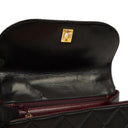 Chanel Flap Bag In Black Quilted Lambskin With Chain Top Handle And 24K Gold-Plated Hardware, 1994-1996