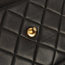 Chanel Flap Bag In Black Quilted Lambskin With Chain Top Handle And 24K Gold-Plated Hardware, 1994-1996