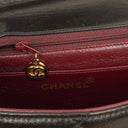Chanel Flap Bag In Black Quilted Lambskin With Chain Top Handle And 24K Gold-Plated Hardware, 1994-1996