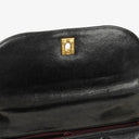 Chanel Flap Bag In Black Quilted Lambskin With Chain Top Handle And 24K Gold-Plated Hardware