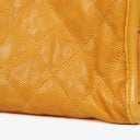Chanel French Riviera Ocher Quilted Caviar Leather Shopping Tote Bag